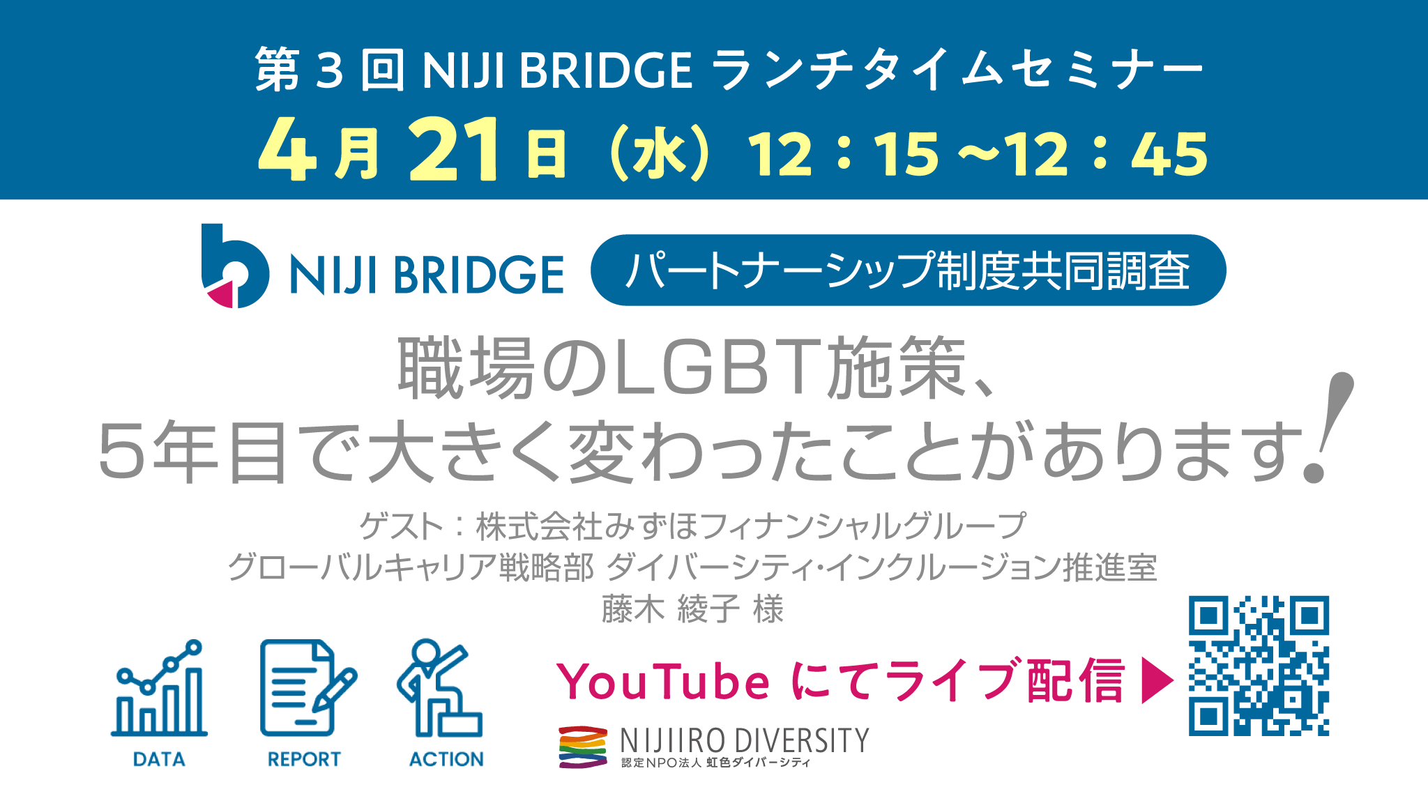 第3回【NIJI BRIDGE】ランチタイムセミナー「職場のLGBT施策、5年目で